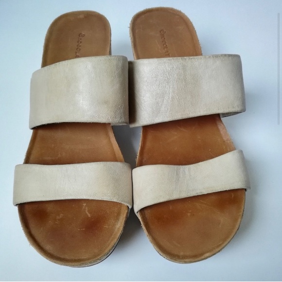 🆕 Chocolat Blu Neutral Nude Taupe Platform Sandal - Picture 4 of 5